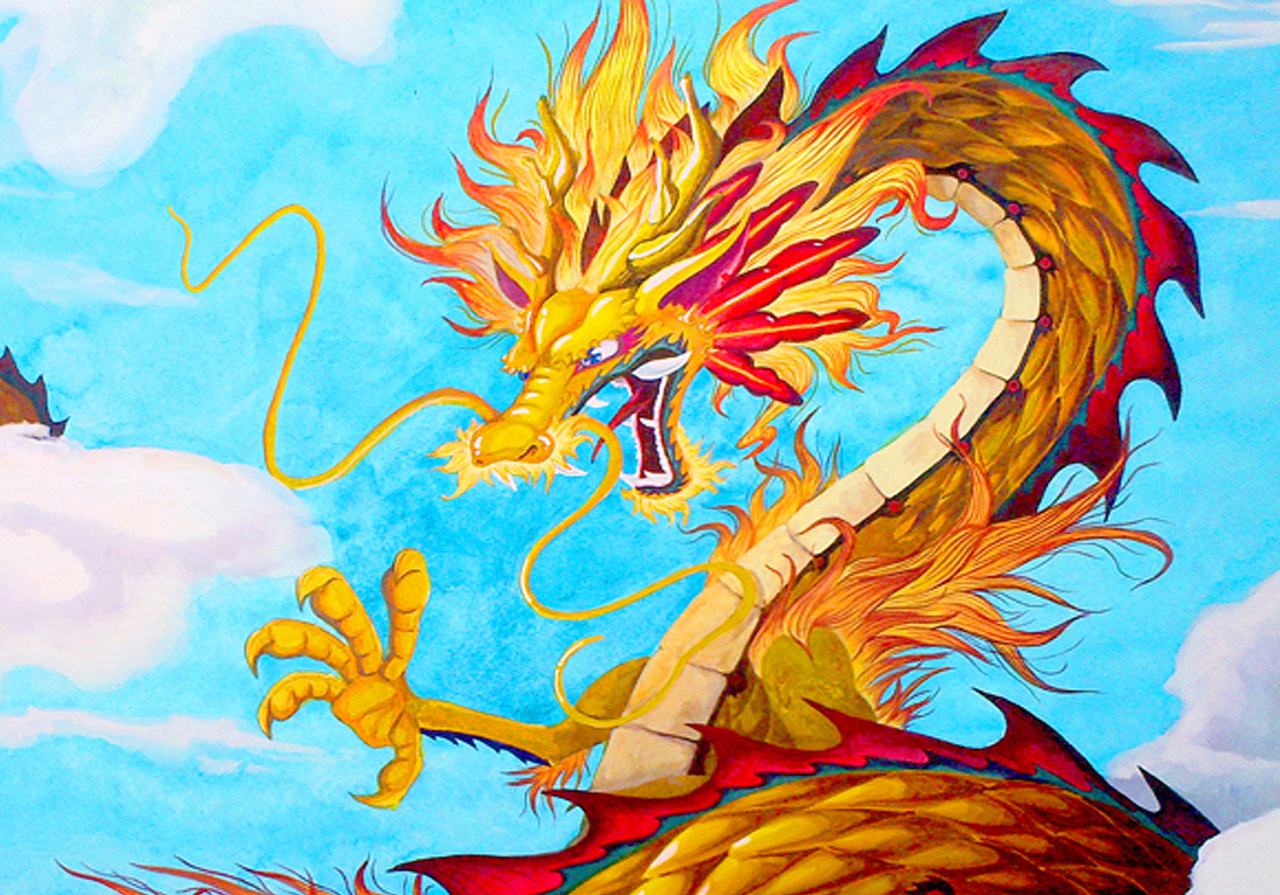 手绘--龙|插画|创作习作|超级无敌红蛋蛋 - 原创作品 - 站酷 (zcool)