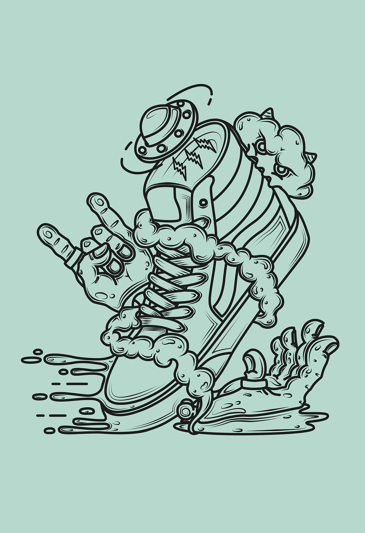 涂鸦|插画|新锐潮流插画|sanmucc_原创作品-站酷zcool