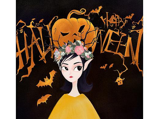 不给糖就捣乱【万圣节|人物插画】