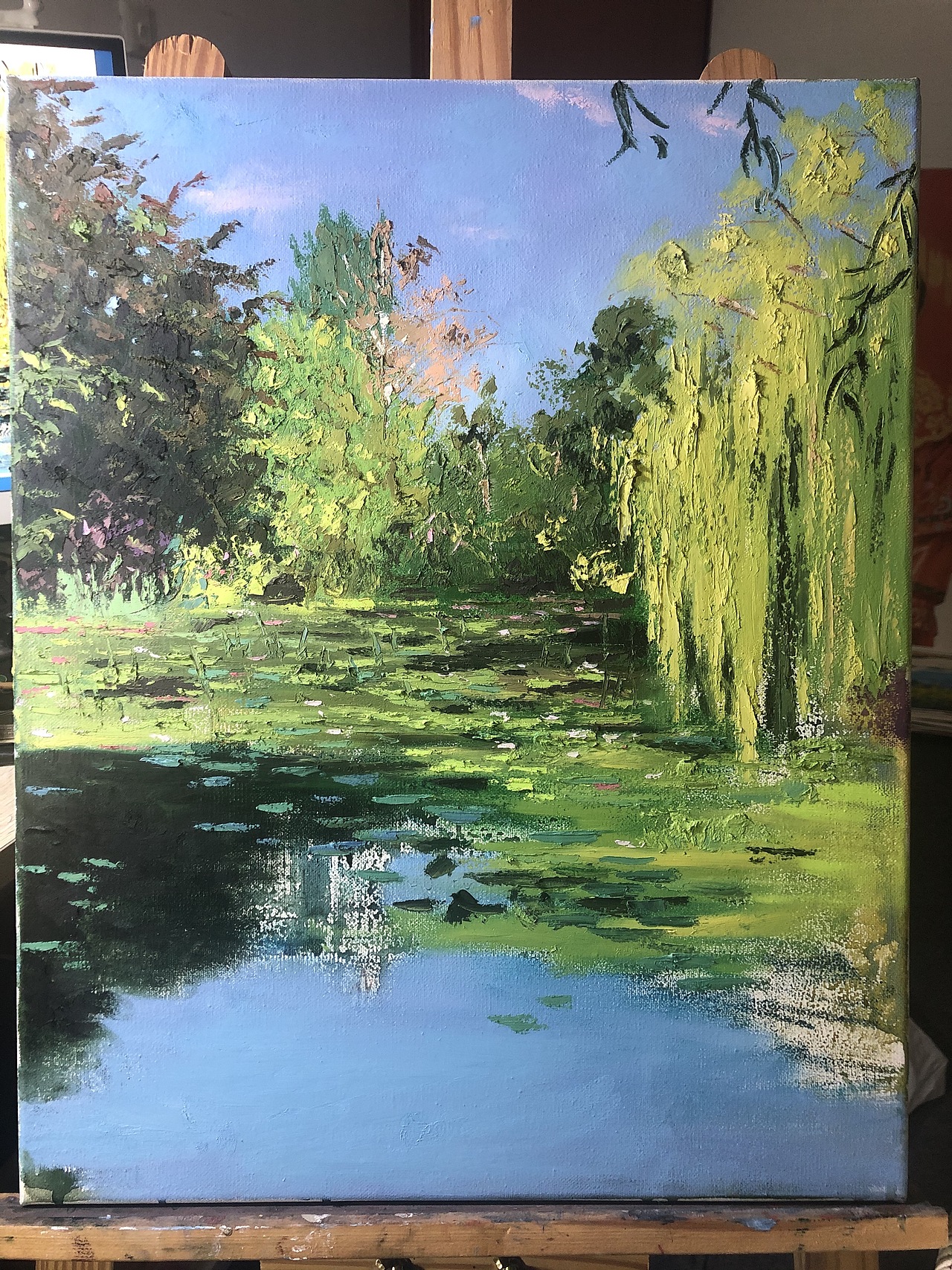 油画棒莫奈花园（图ZMTkyNDI2Nzg4） - 绘画 - 站酷设计师木下彩铅原创素材 - 站酷ZCOOL