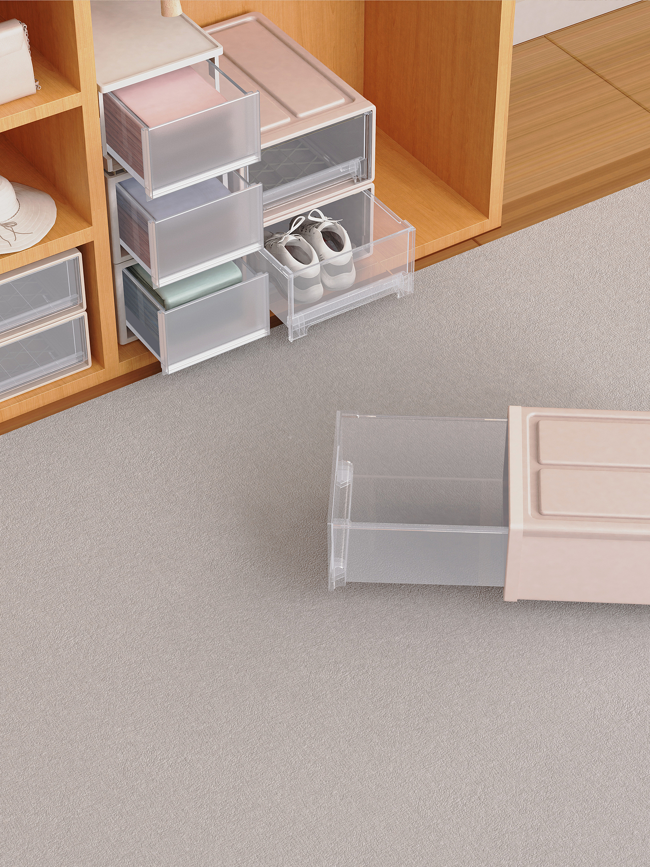 KeyShot浴室、收纳盒、厨具场景渲染