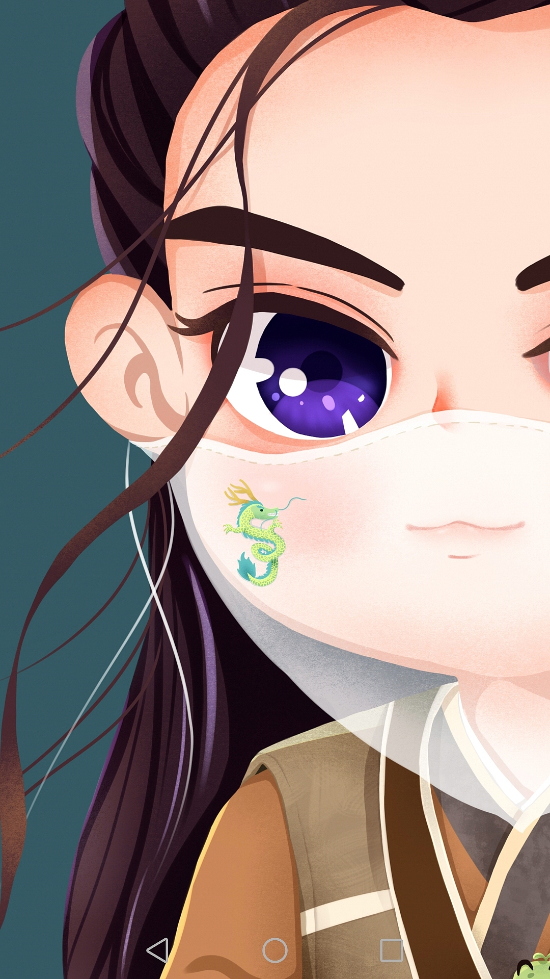 小金龙·小乌龟·记得戴口罩yo！（图ZMTk1MzMxNjg0） - 艺术插画 - 站酷设计师怪兽兔设计冰小泉原创素材 - 站酷ZCOOL