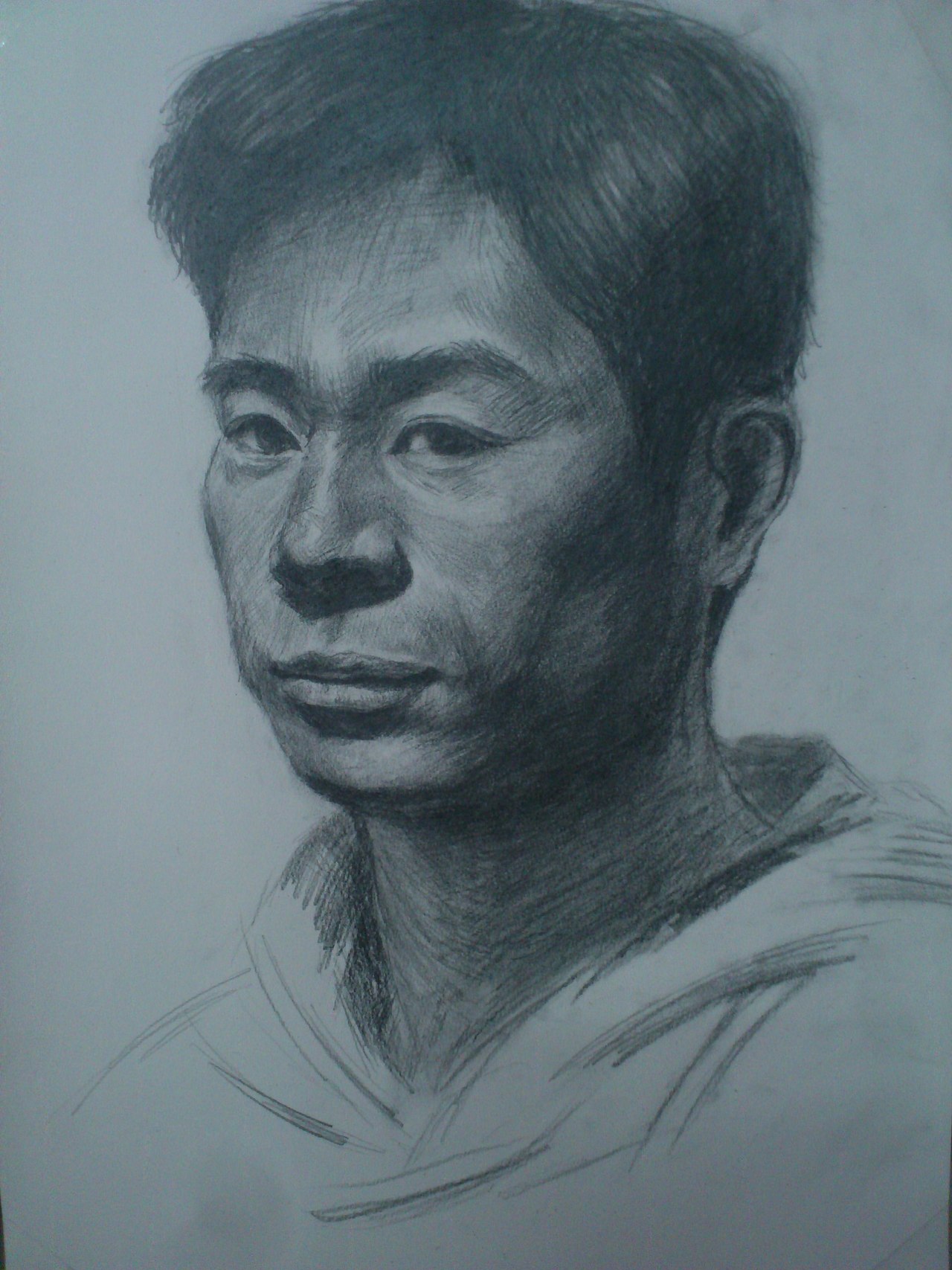 素描头像第一幅分水岭作品,人物终于不再像木偶,有了神采