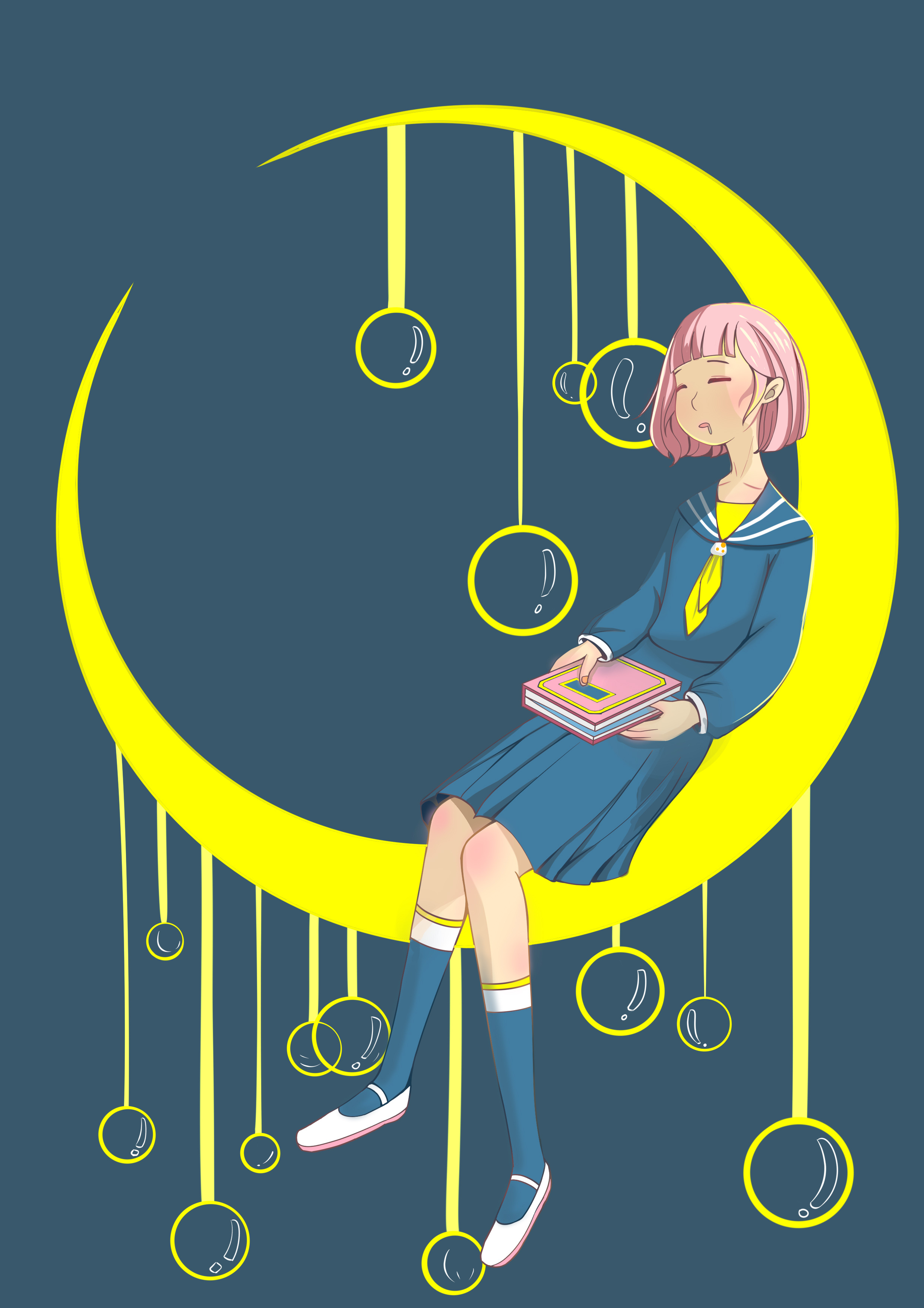 做梦|插画|创作习作|豆奈奈 - 原创作品 - 站酷 (zcool)