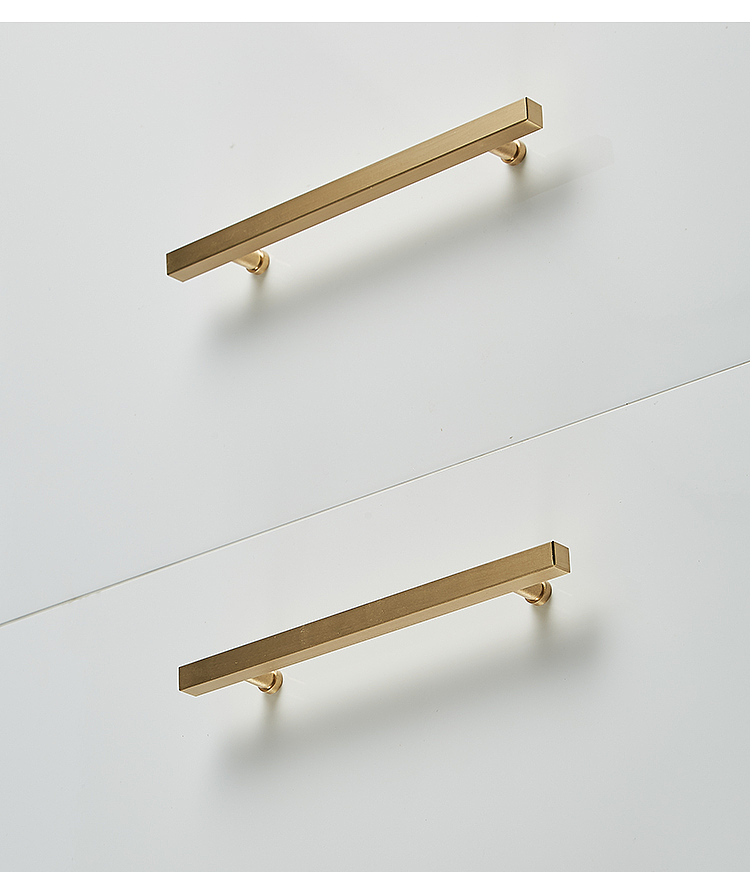 屿铜原创 I 轻奢方轩纯铜拉手