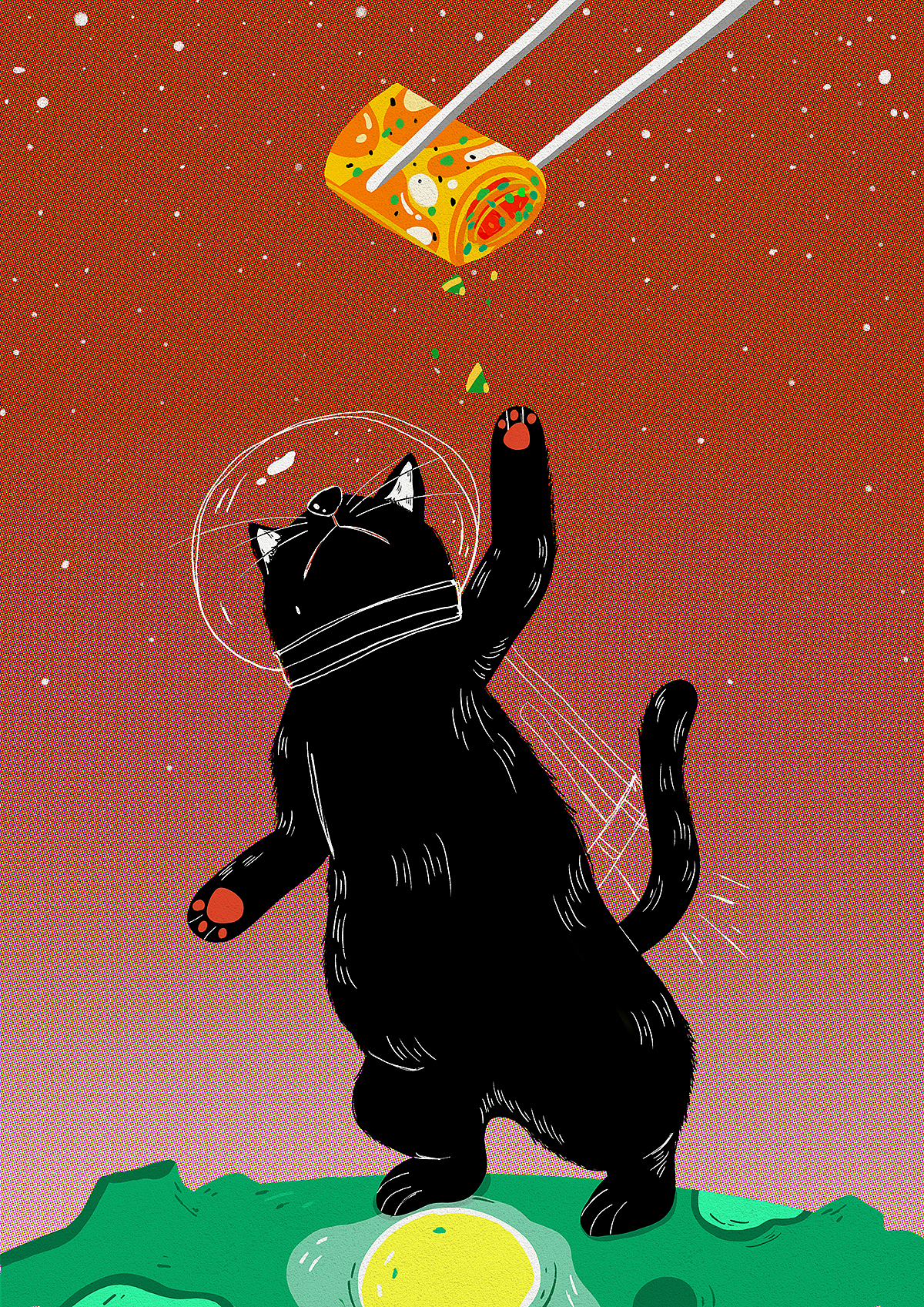 猫的故事（图ZMjAzMDU0NDc2） - 商业插画 - 站酷设计师大慧哟原创素材 - 站酷ZCOOL