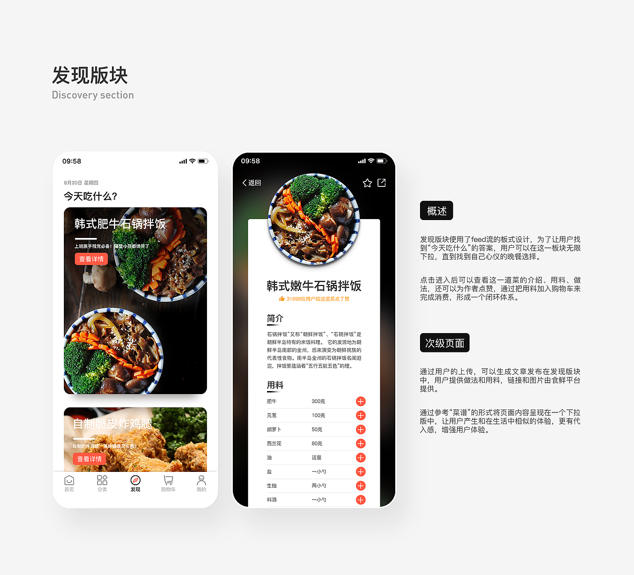食鲜-生鲜电商APP（图ZMjI5MzU3NTgw） - APP界面 - 站酷设计师CHENKEYI原创素材 - 站酷ZCOOL