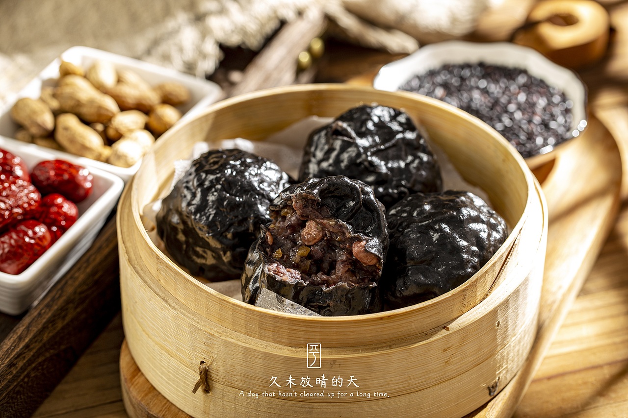 【摄影】美食摄影|静物|蜜枣杂粮粘豆包