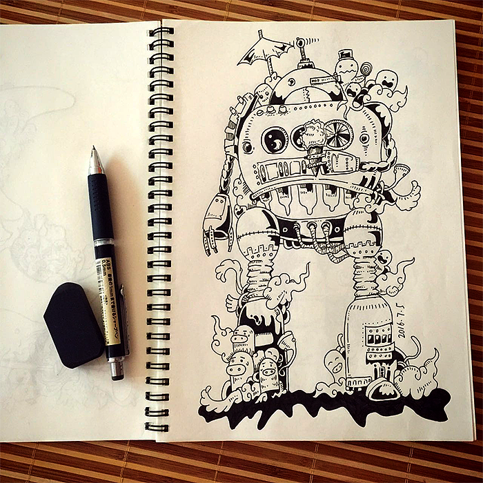 针管笔手绘练习