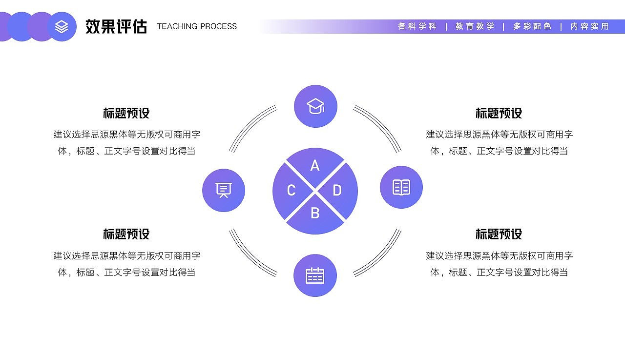 免费PPT模板!教育教学通用PPT!扁平卡通风~