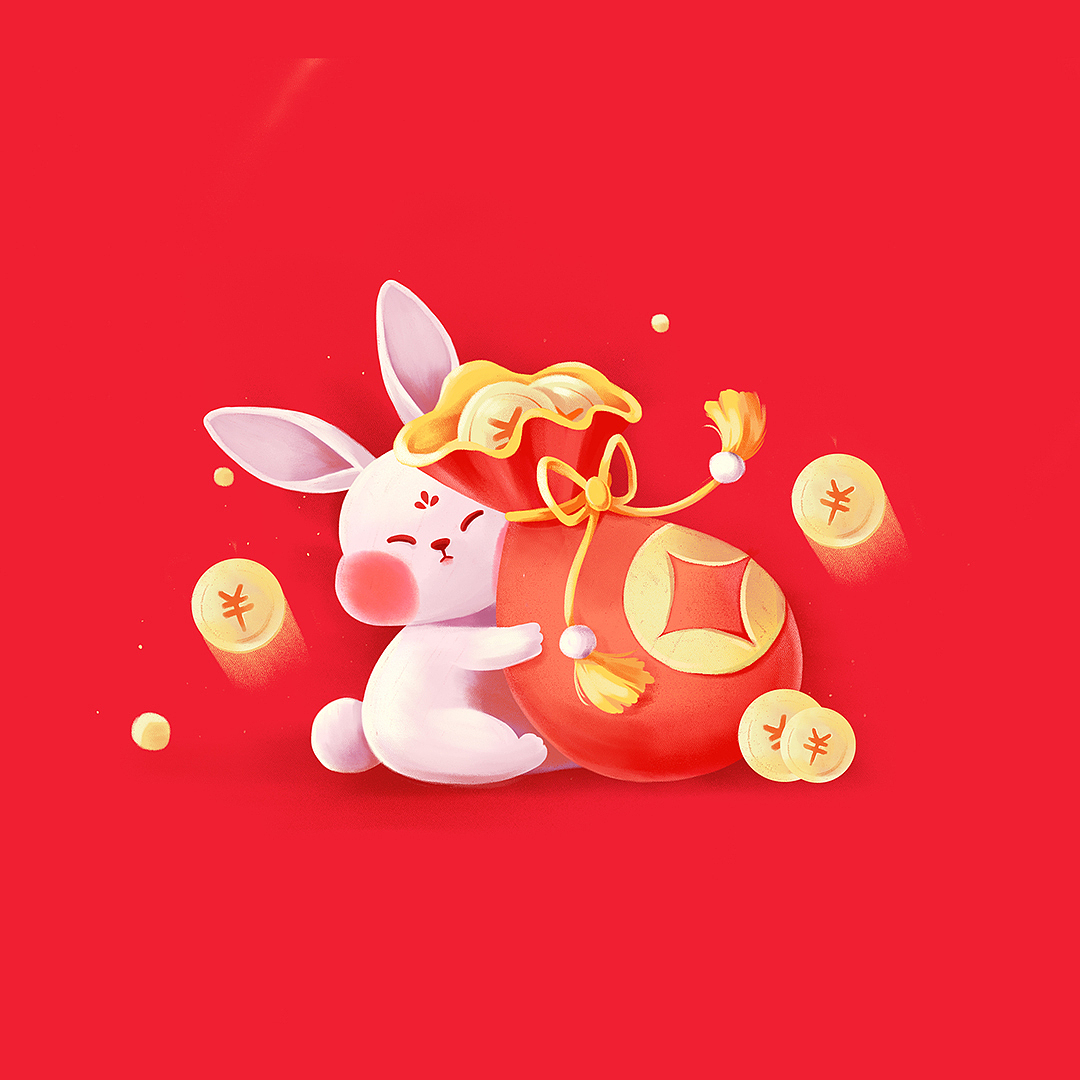 兔年小兔子系列插画