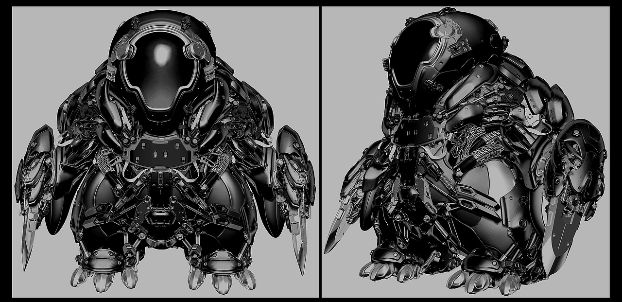 Q版机甲（图ZMzQ5MTcyNjk2） - 产品 - 站酷设计师永暗的吹水鱼原创素材 - 站酷ZCOOL