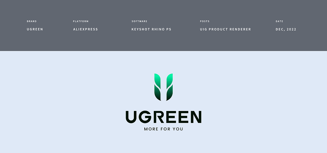【UGREEN 2022 Product Rendering】（图ZMzI0NDY3NDc2） - 产品 - 站酷设计师李不俗原创素材 - 站酷ZCOOL