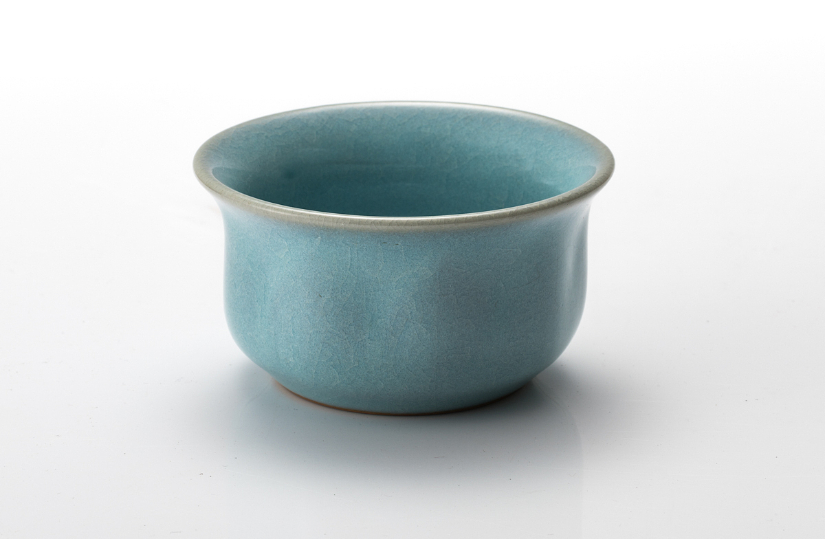 汝瓷莲花如意杯