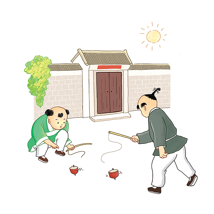 古代小孩嬉戏图