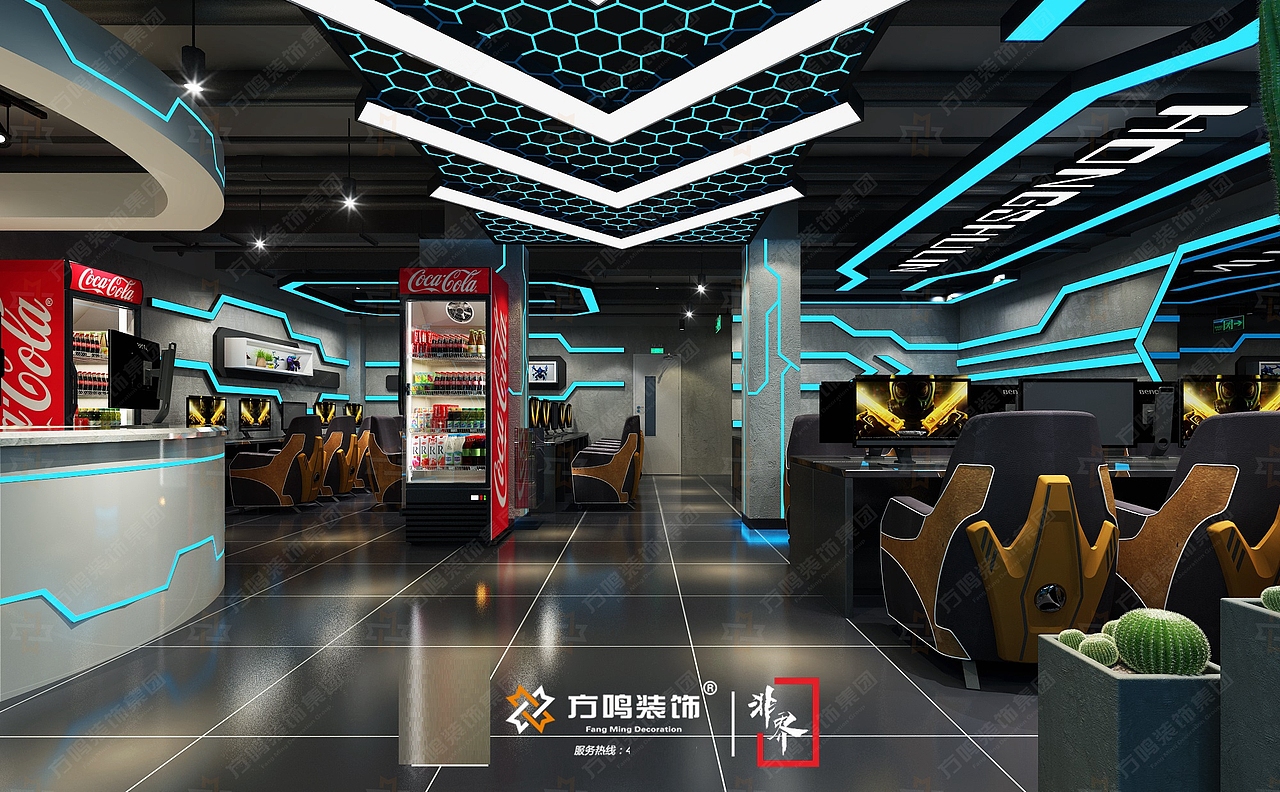 网吧、网咖设计（图ZMTc1NTUxNzY0） - 家装设计 - 站酷设计师酒店设计_非界原创素材 - 站酷ZCOOL