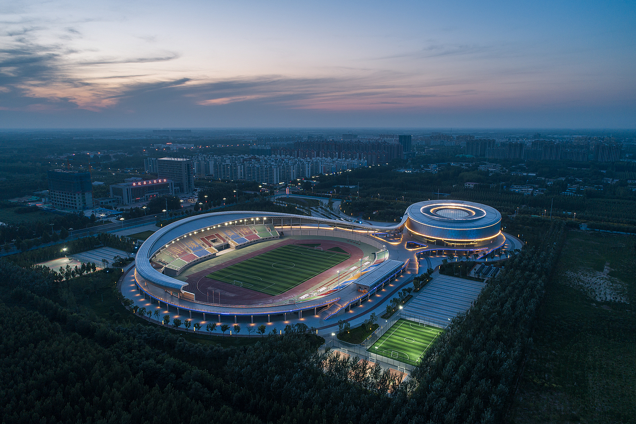 阜城县奥林匹克体育中心（图ZMjE4MTM5NTY4） - 环境/建筑摄影 - 站酷设计师景雄建筑摄影原创素材 - 站酷ZCOOL