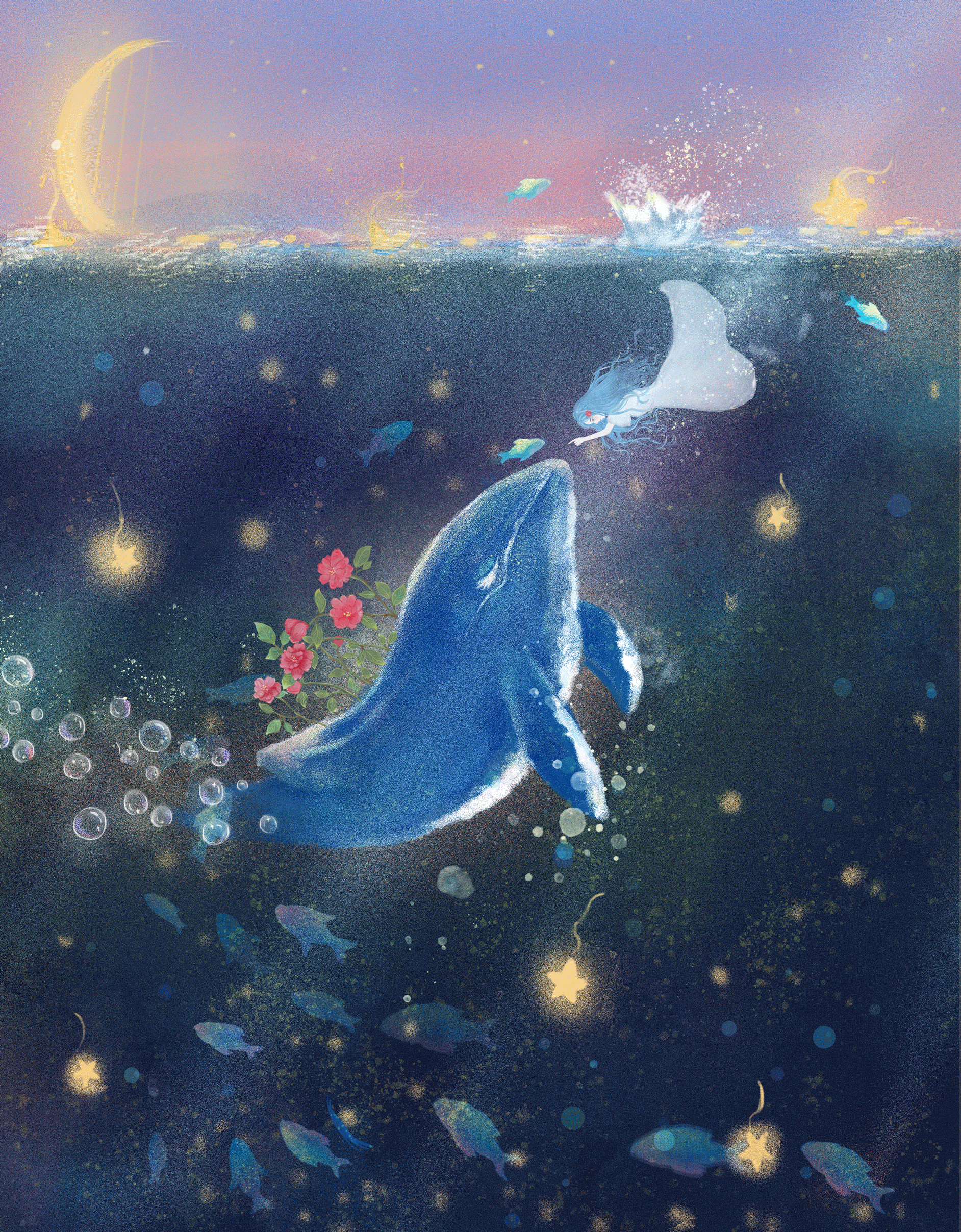 造梦集-另一个自己系列插画（图ZMjIwOTkwNDUy） - 创作习作 - 站酷设计师沐朝溪原创素材 - 站酷ZCOOL