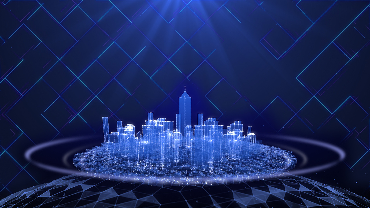 020_炫酷科技三维城市-ae|ui|动效设计|tyky123 - 临摹作品 - 站酷