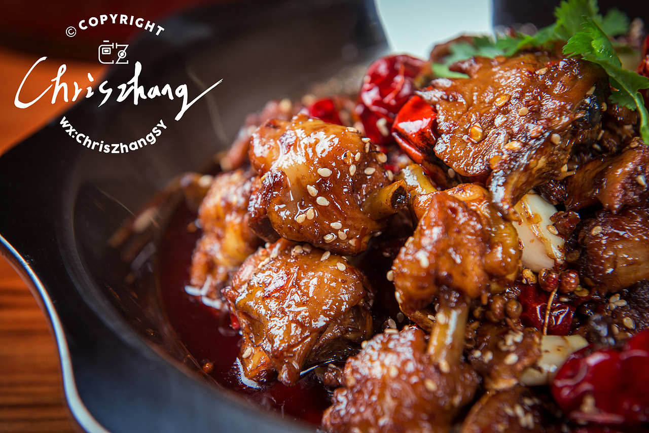 老长沙地道口味菜图片拍摄,干锅鸡,干锅牛蛙