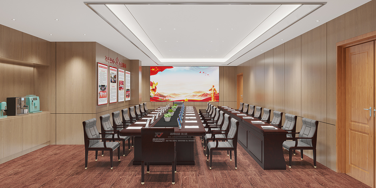 工装政府办公区设计——被光拥抱的办公空间