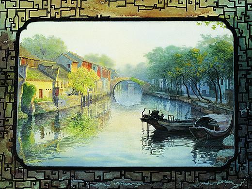 我希望用自己不一样的画法，表现我心中独一无二的水乡