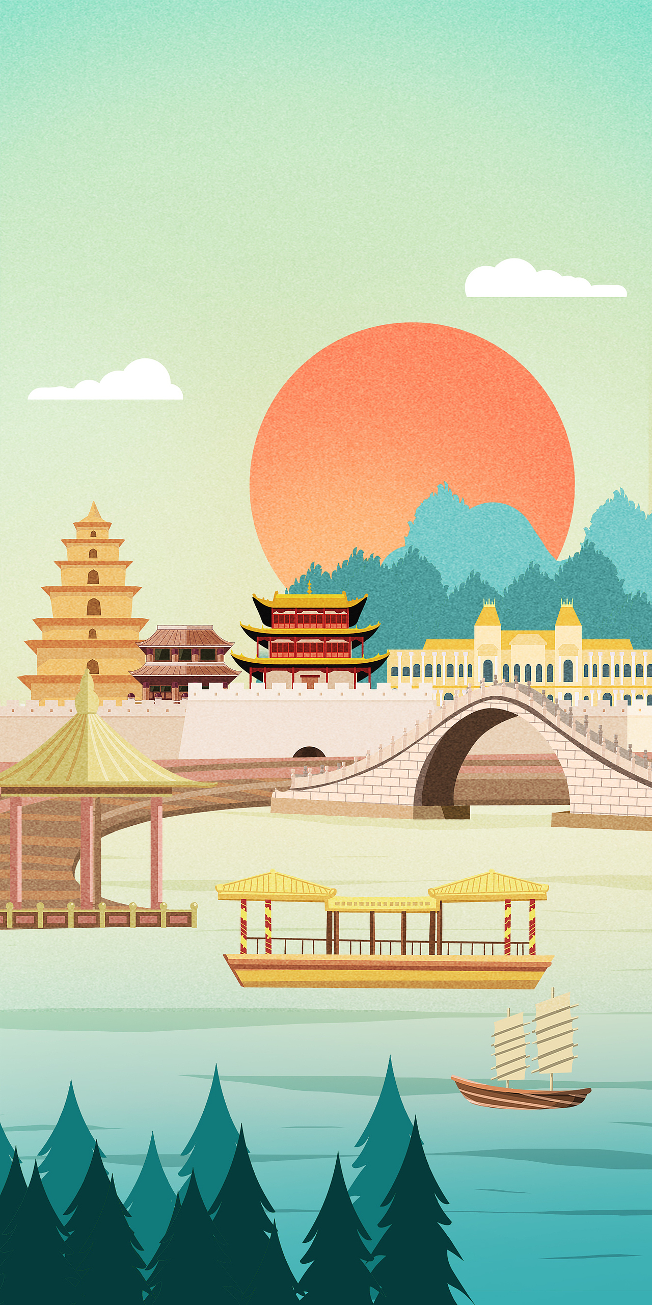 大美中国第二期h5地图及相关海报和元素_willyan插画-站酷zcool