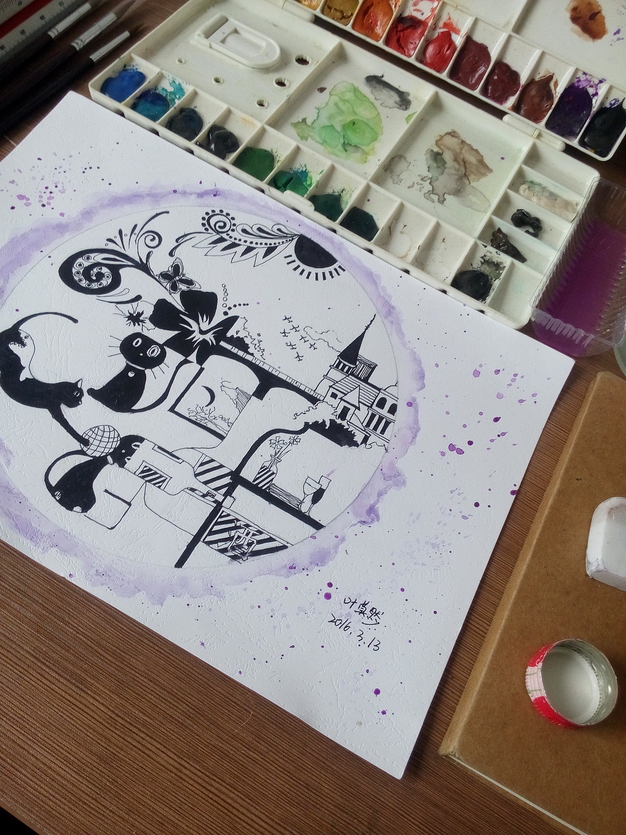 抽象（图ZNDQxMjg3MTI=） - 艺术插画 - 站酷设计师叶子插画原创素材 - 站酷ZCOOL