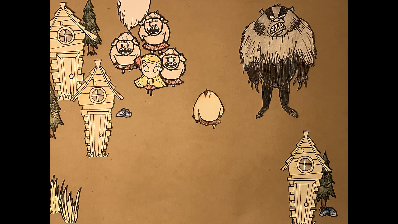 Don't Starve 剪纸风格定格动画（图ZMTMxMjMzMDEy） - 动画片 - 站酷设计师球球璇原创素材 - 站酷ZCOOL