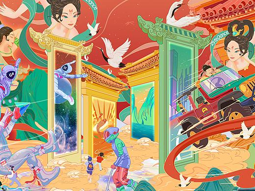 《盛世·长歌》激发创造 丰富生活 插画设计