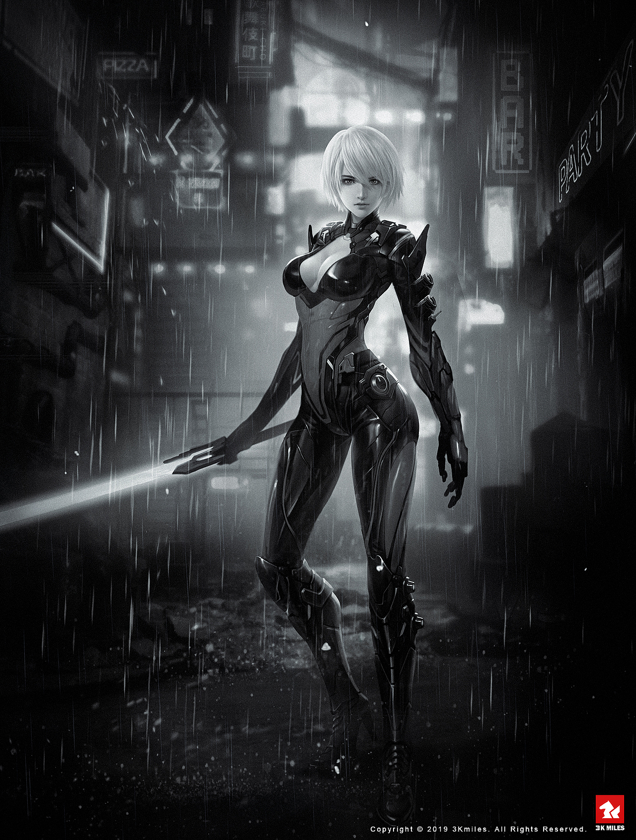 【赛博朋克风格短片】 2D设计内容