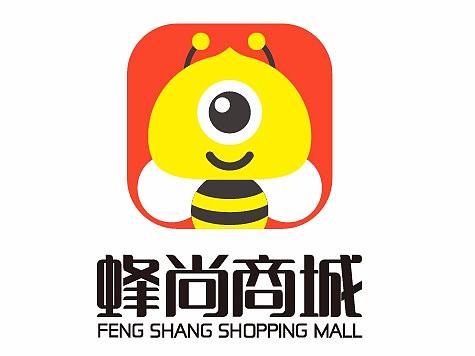 logo 吉祥物 蜜蜂 科技 app 购物平台 购物网站