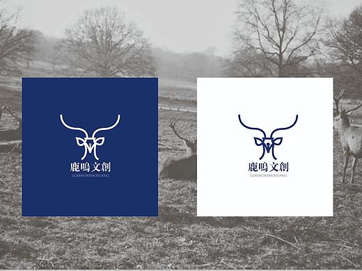 鹿鸣文创品牌logo设计