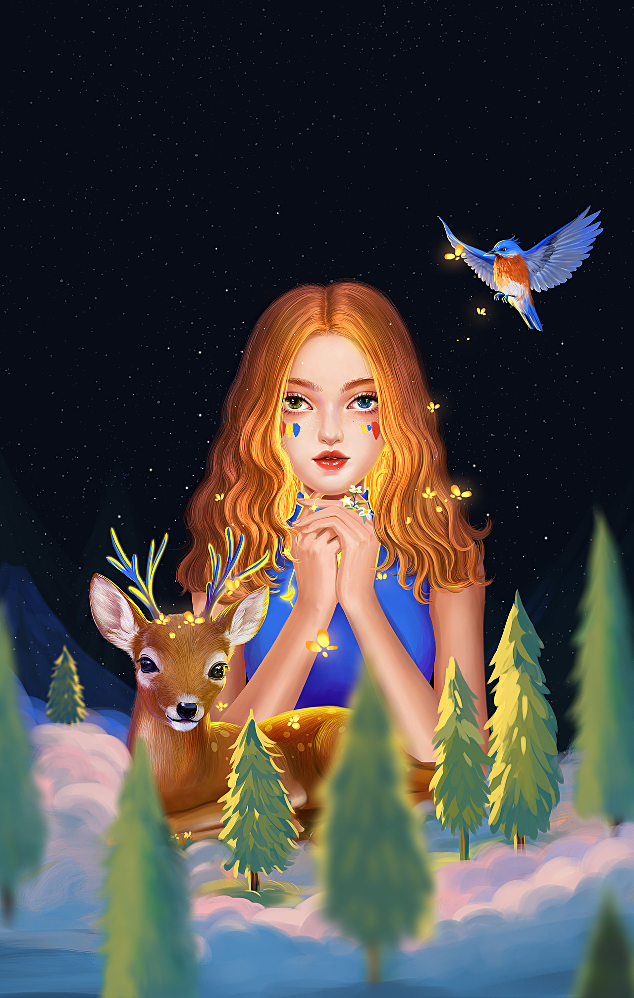 愿每個(gè)生命都被溫柔以待~~（圖ZMjI3Njg2Nzg4） - 創(chuàng)作習(xí)作 - 站酷設(shè)計(jì)師Claire插畫原創(chuàng)素材 - 站酷ZCOOL