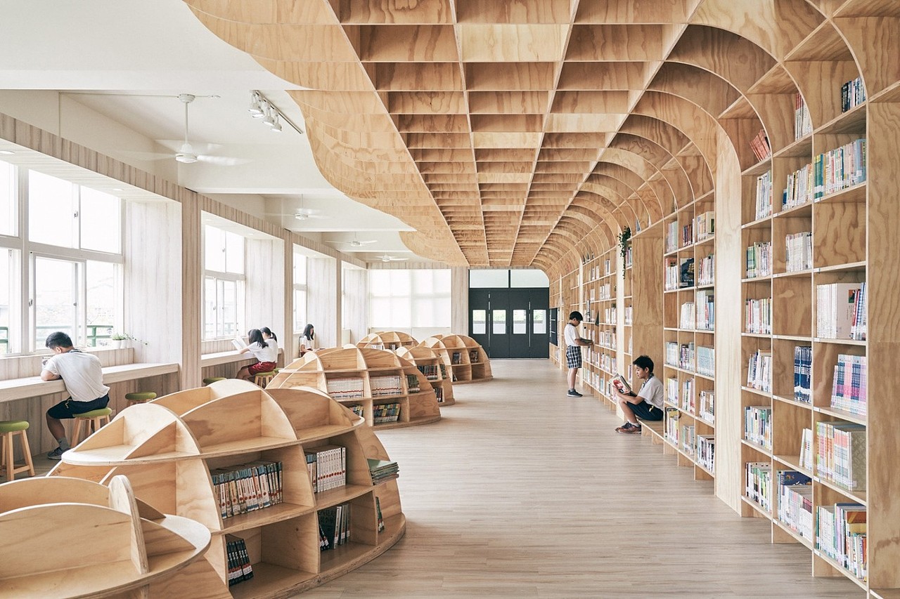 图书馆设计丨书墙延伸至天花板像整片树林（图ZMjI4NjM5NDA0） - 家装设计 - 站酷设计师GaceDesign原创素材 - 站酷ZCOOL
