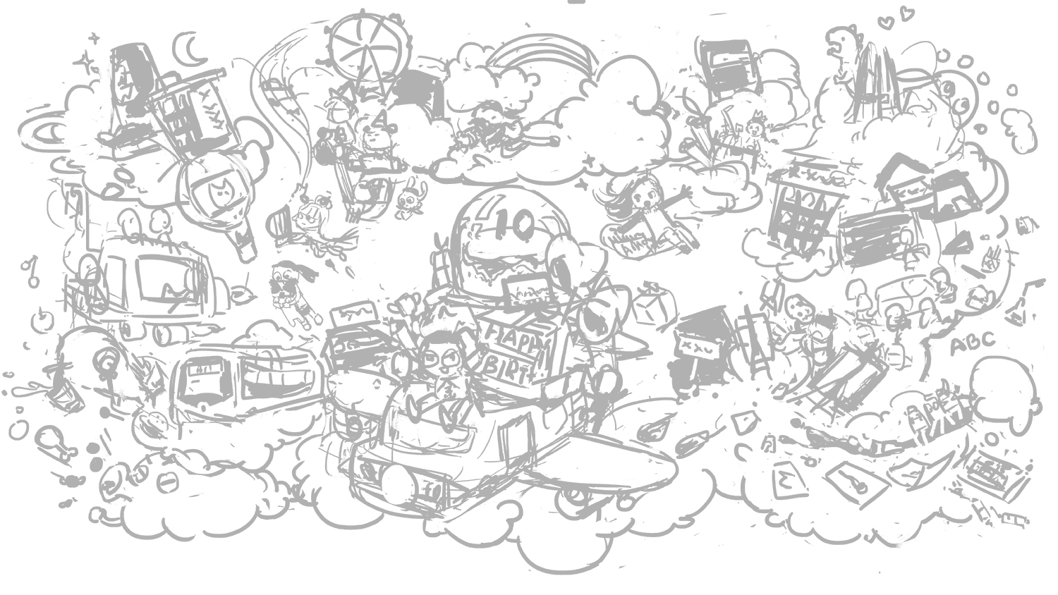 YXDF10周年庆活动主视觉插画&物料设计（图ZMjY5MzY3ODI0） - 品牌 - 站酷设计师MIJI米几原创素材 - 站酷ZCOOL