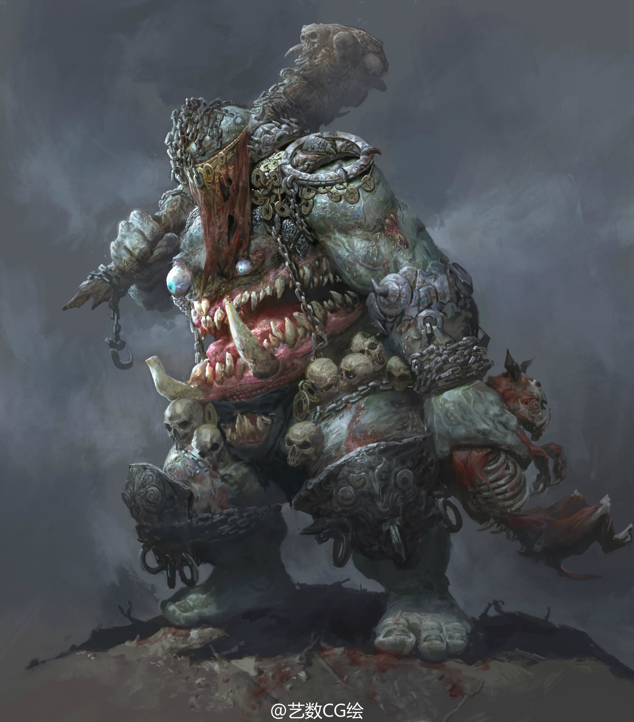 钟风华怪物系列作品|插画|游戏原画|艺数绘cg - 原创作品 - 站酷