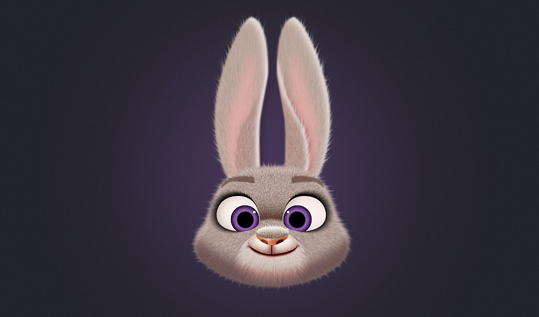 ps绘制毛绒质感朱迪警官