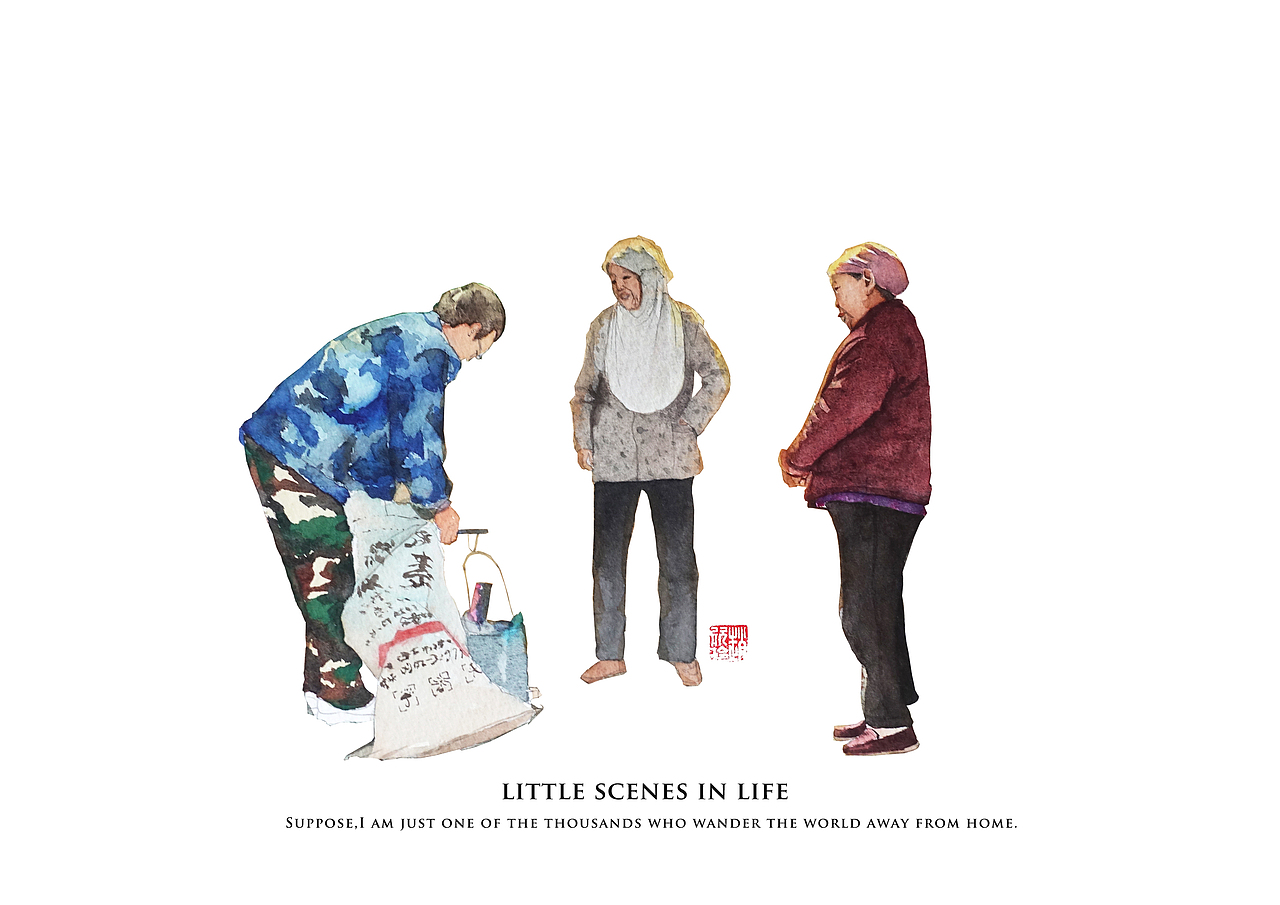 《人间深处》街头主题合集（图ZMTkyNTQ5MTk2） - 艺术插画 - 站酷设计师圈圈赵原创素材 - 站酷ZCOOL