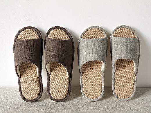 亚麻拖鞋