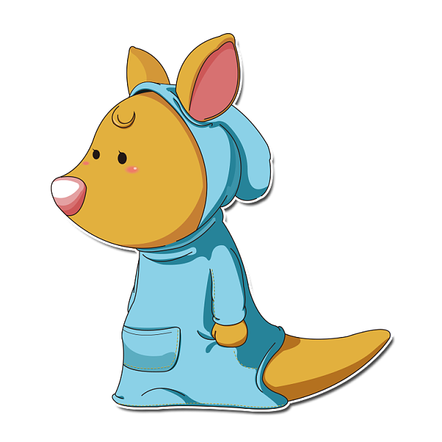 【袋鼠CICI】系列形象（图ZMjkzNzkyMDA=） - 单幅漫画 - 站酷设计师凳子传说原创素材 - 站酷ZCOOL