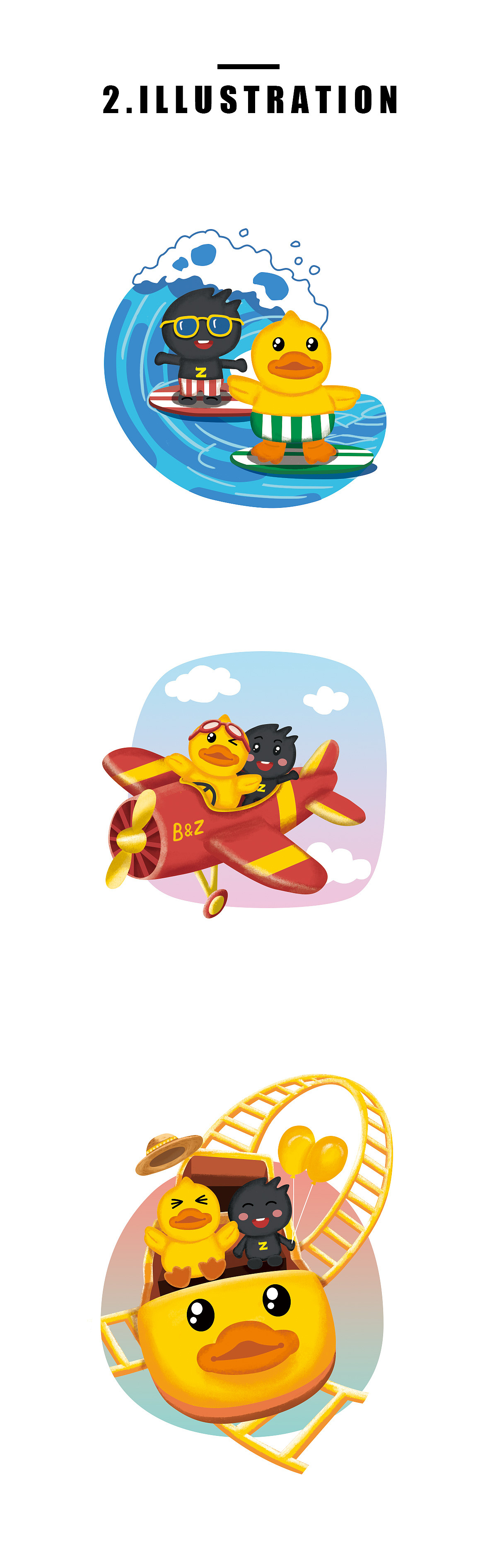 B.Duck & ZCOOL联名扑克（图ZMTc2MjMwMDI4） - 商业插画 - 站酷设计师施小鹏原创素材 - 站酷ZCOOL