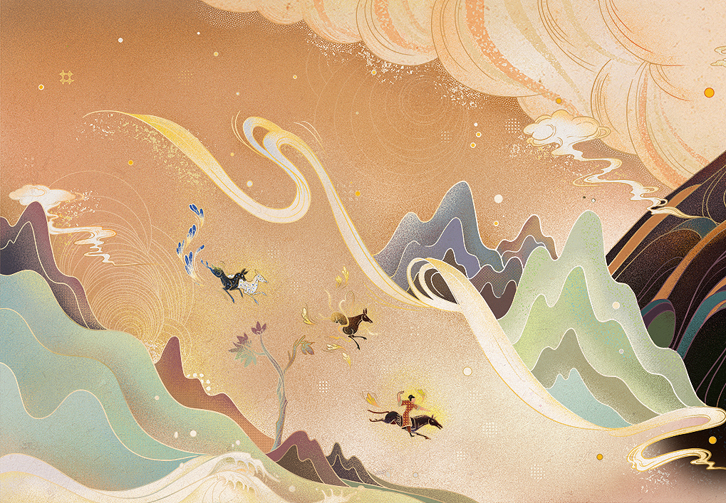 上古神话《蚩尤》长卷插画（图ZMjMzNDAwODUy） - 绘本 - 站酷设计师呱呱_原创素材 - 站酷ZCOOL