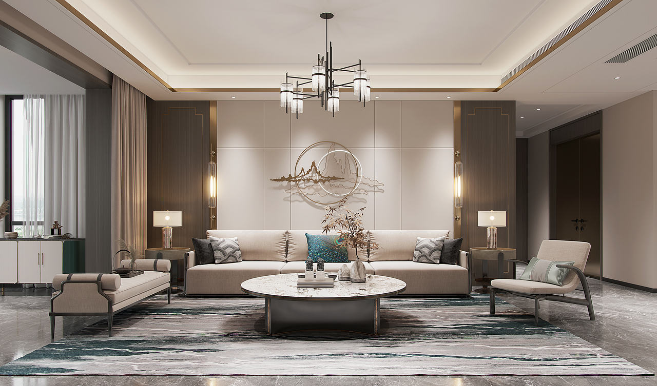 新中式（图ZMjY5ODY4MzM2） - 家装设计 - 站酷设计师少爷的tutu原创素材 - 站酷ZCOOL