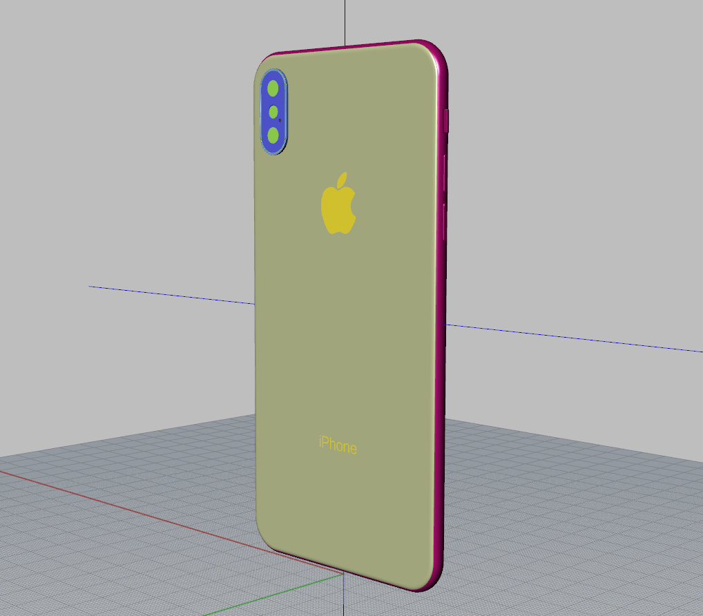 iphonex手机壳模型