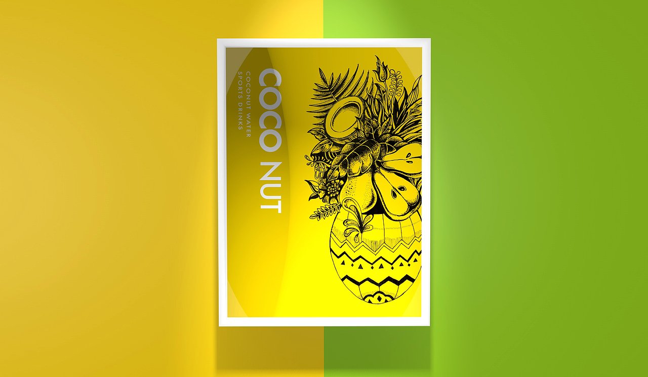 奥格光年作品分享:口渴拿TA椰子水运动饮料品牌体系设计