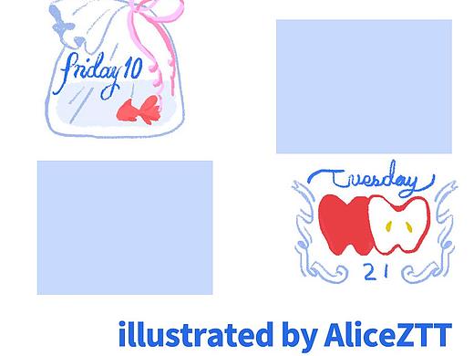 手帐 七月日付-July(个人主页-ZNDYwMjM2NDA=) - 商业插画 - 站酷设计师AliceZhouTT原创素材 - 站酷ZCOOL