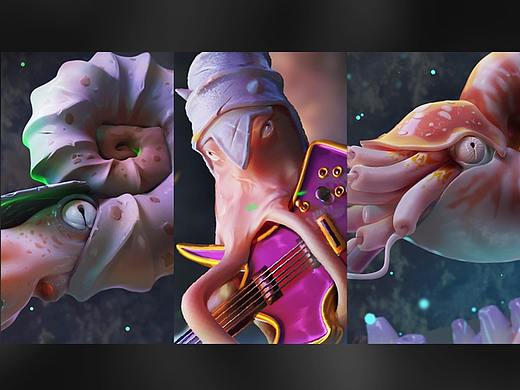 古生物复活计划 菊石nft（个人主页-ZNTg5NzU2NDQ=） - 人物/生物 - 站酷设计师菇岛工作室原创素材 - 站酷ZCOOL