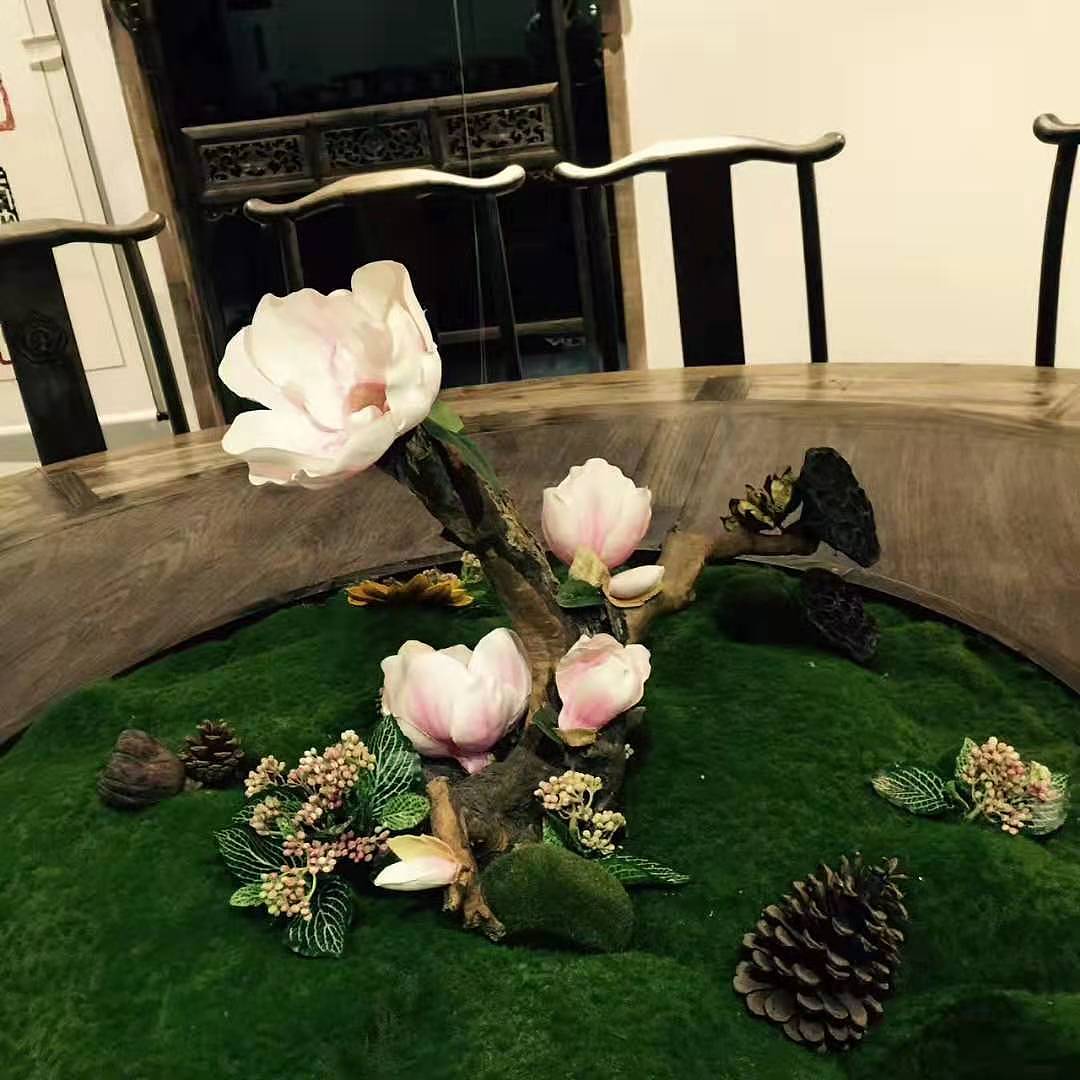 蚌埠天河湖绿色农庄 大包厢餐桌造景（图ZMTg4ODMxNDg4） - 家装设计 - 站酷设计师素悉美学空间2原创素材 - 站酷ZCOOL