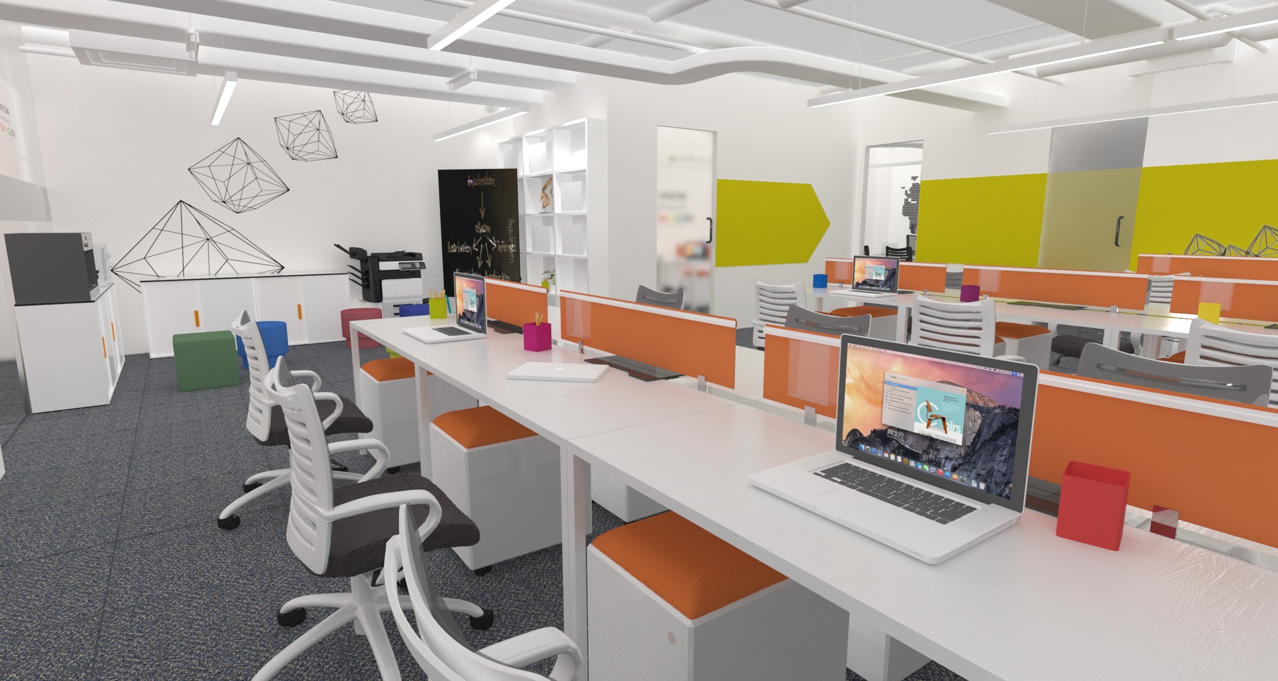 虚拟活力办公|空间|室内设计|邠国胡杨 - 原创作品 - 站酷 (zcool)